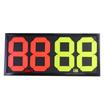 Jianbang football game substitution card referee scoreboard football number flip card professional game four-digit scoreboard