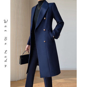 New style professional woolen coat women's winter front desk work clothes