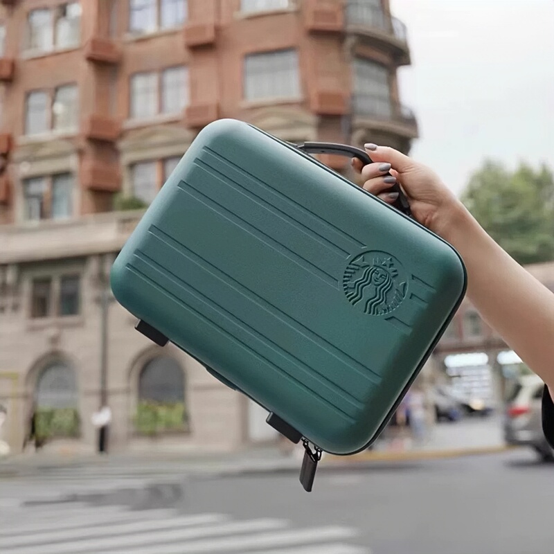Starbucks Portable Mini 13inch Storage Box Portable Makeup Box Tool Box Kidsren's Suitcase Travel Boarding Case Starbucks Portable Mini 13inch Storage Box Portable Makeup Box Tool Box Kidsren's Suitcase Travel Boarding Case