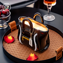 (Chinese Valentines Day gift) Scented candle ceramic handbag home fragrance bedroom living room exquisite gift for best friends