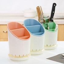 Chopsticks tube drain tableware household kitchen storage box mildew rack fast scoop Cage bucket chopsticks