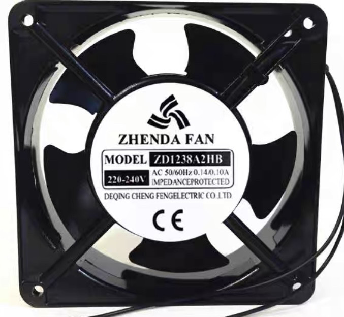 全新正品ZD1238A2HB/HS风机220V机柜12CM 12038 0.14A散热风扇