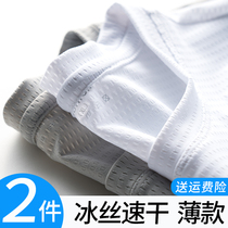 Ice Silk Short Sleeve T-Shirt Male Summer Thin sports Running speed dry clothes mesh Breathable Cool Comfort Casual Loose Half Sleeves