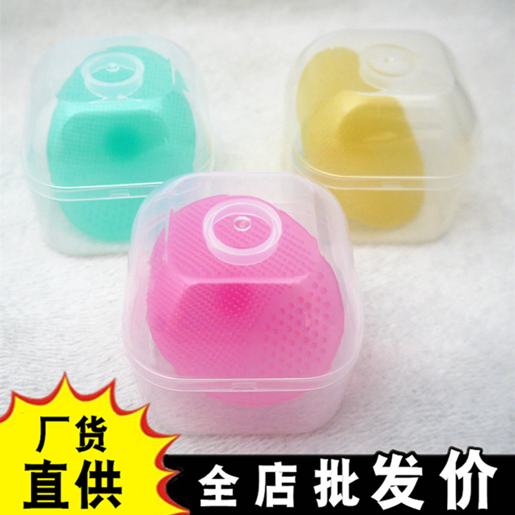 Baby Silicone Gel Wash Head Brush Bath Soft Brushed Baby Head Scale Brush Wash Face Beauty Brush Wash Hair Dressing Independent Boxed