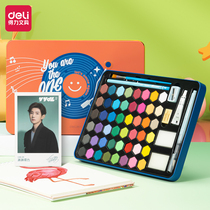 The fine arts student specialized in 48 color painting toolkit for beginners painting children painting handdrawing painting handdrawing 36 color hand-painting and portable box