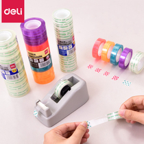 Telex transparent tape small stationery tape student with fine tape tape tape office transparent narrow adhesive children hand-width 0 1 2 1 8cm large roll change the wrong topic tear color tape