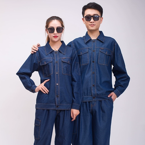 瑞度森 Летний легкий и тонкий джинсовый комбинезон, износостойкий лонгслив, защита от ожогов