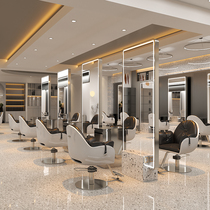 Internet celebrity barber shop special mirror hot dye floor mirror table hair salon stainless steel hair salon mirror table double-sided mirror trendy style