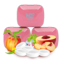 Inbeck IMPACT peach flavor pressed sugar 3 boxes of German imported iron box with kissing candy