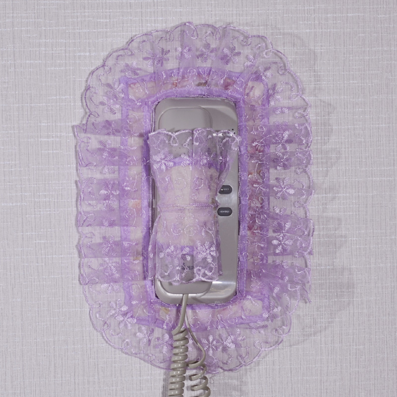 Pastoral doorbell intercom cover doorbell cover doorbell cover Fabric videophone doorbell cover Color yarn beautiful