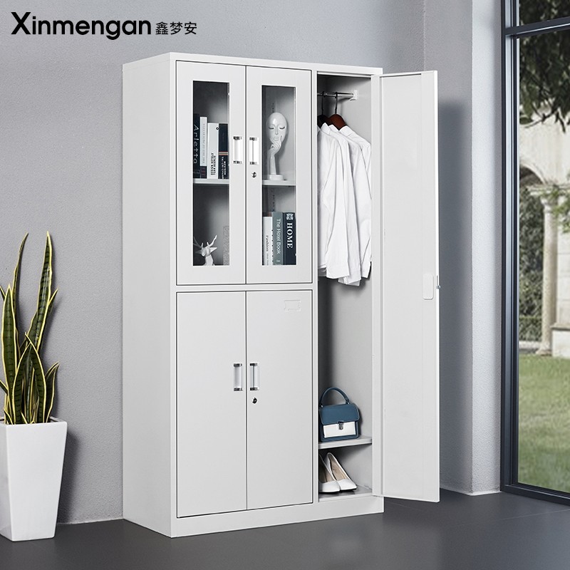 Five-door locker steel iron change storage bag cupboard shoe cabinet staff dormitory changing clothes with lock cabinet