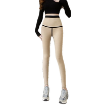 Velvet Shark Pants Womens Outerwear Autumn and Winter Thickened Barbie Pants Shearling Leggings High Waist Tight Warm Cotton Pants