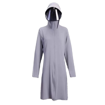 UPF50 mid-length ice silk full-body sun protection clothing hat and mask all-in-one womens summer UV protection sun protection clothing