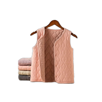 Warm Vest Vest Womens Winter Velvet Thickened Inner Wear School Uniform Artifact Bottoming Warm Vest Waistcoat Top