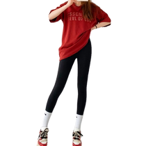 Anchor Red Shark Pants Womens Outerwear Autumn and Winter High Waist Tight Leggings to Raise Buttocks and Shrink Tummy Seamless Barbie Yoga Pants