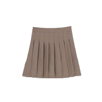 Dark gray pleated skirt for women spring and autumn new high-waisted slim skirt jk short skirt anti-exposure suit a-line skirt