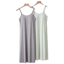 Nursing suspender nightgown no need to wear underwear postpartum breastfeeding dress maternity vest with breast pad summer thin style