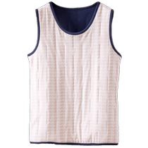 Wool thermal vest mens winter Northeastern quilted heating vest with base layer shirt and velvet thickened German velvet vest