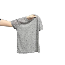 Polka dot mask short-sleeved T-shirt for women summer new slim round neck shoulder T-shirt short cool ice silk top