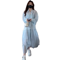 French chiffon sun protection shirt for women summer thin shawl with suspender skirt cardigan ice silk blouse sun protection clothing