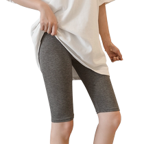 Pure cotton 5-point leggings for women summer thin tight-fitting stretch cycling pants modal anti-exposure 5-point pants