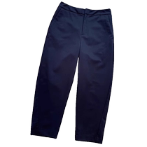 Navy blue suit pants for women in summer loose slimming anti-wrinkle sickle pants drapey and versatile casual commuting cigarette pants