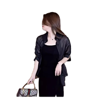 Sun protection shirt for women new summer style tulle outer wear with suspender skirt and cardigan ice silk sun protection clothing sun protection shirt