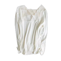Modal thermal underwear for women in autumn and winter thin close-fitting cotton sweater bottoming shirt with lace V-neck autumn coat