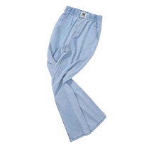 Tencel jeans womens harem pants summer thin high-waisted pear-shaped body slim elastic waist ice silk dad pants