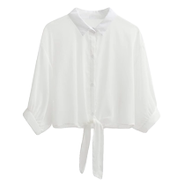 Chiffon sun protection cardigan jacket for women summer thin style with suspender skirt and shawl blouse short sun protection shirt
