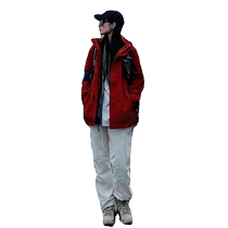Western Sichuan and Tibet Travel Wear Red Jacket Womens Autumn and Winter Three-in-One Outdoor Mountaineering Jacket