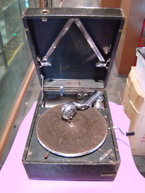 Old record tape hands rock the old record hands rock the phonograph Columbia phonograph 203 record