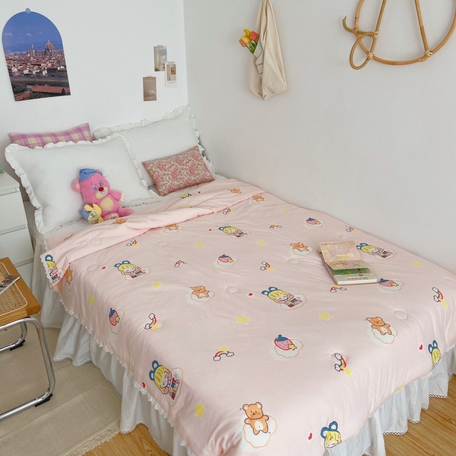 Close-fitting Category A spring, autumn and winter quilts, summer quilts, mother and baby summer cool quilts, children's pure knitted cotton machine washable air-conditioned quilts