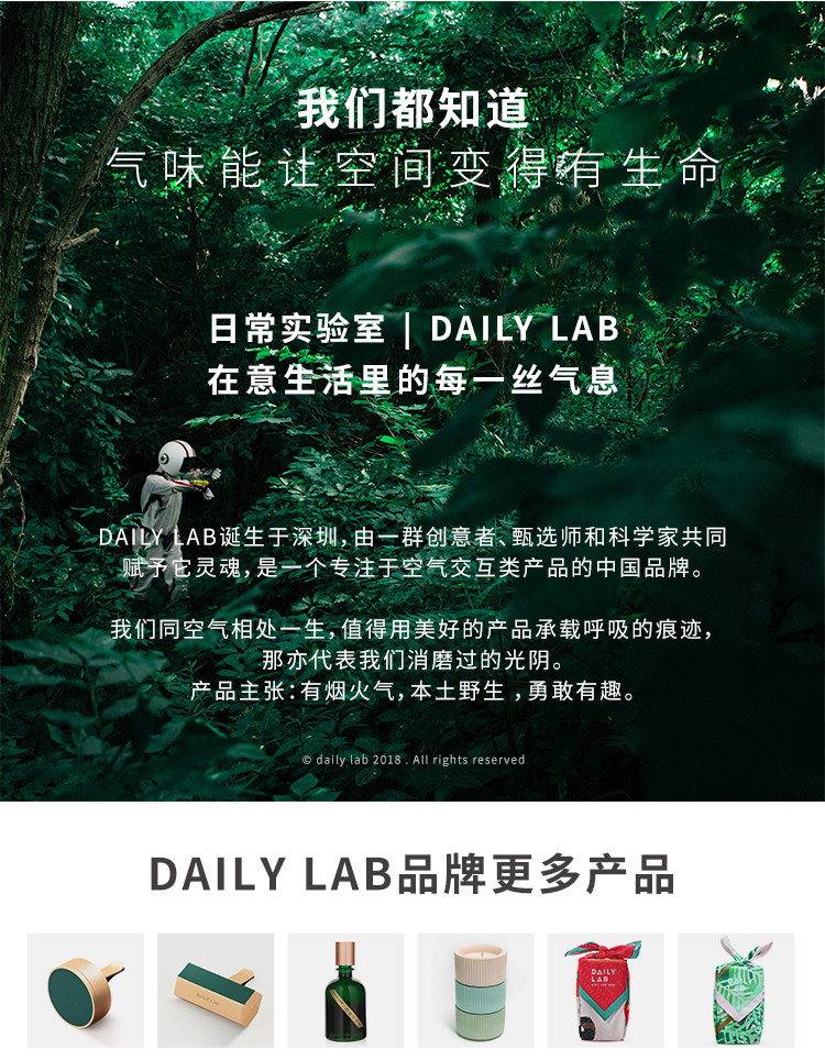 DAILY LAB 室內香薰無兩系列 無火香氛輕奢臥室內助眠祛異味香薰100ml 柑橘想泡茶