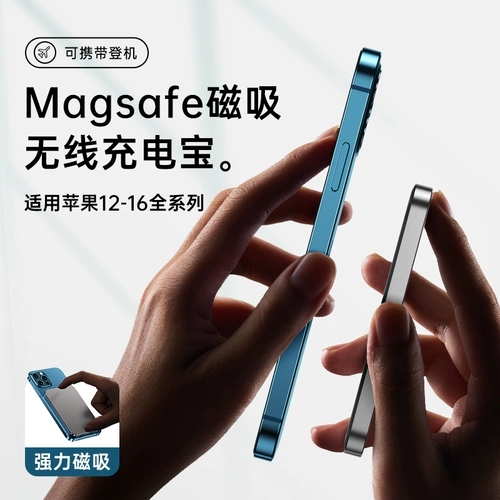 Apple, магнитный совместимый ультратонкий маленький мобильный телефон с зарядкой, портативный блок питания, США, iphone, 15, 15promax