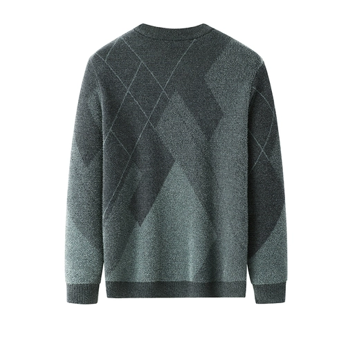 Демисезонный бархатный удерживающий тепло приятный телу трикотажный свитер, увеличенная толщина, круглый воротник