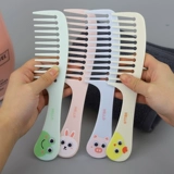 Кудрявые волосы Большие зубы расчесывание на милой расческе, мисс Лонг -волос, уборка волос, Студент середина -Портативная портативная расческа