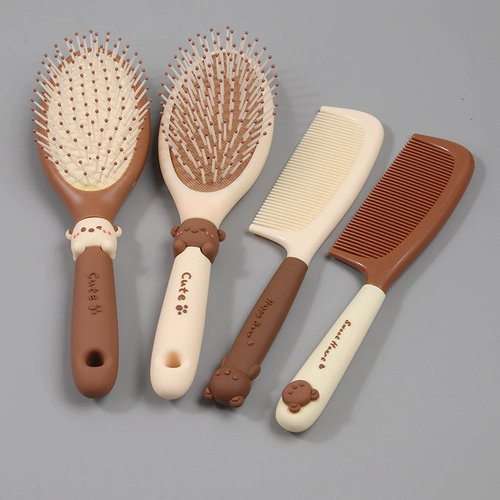 Милый кушон для выпрямления волос, расческа, подушка безопасности, кудрявый массажер, придает объем