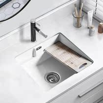 Floor Laundry basin Small number Single basin with washboard basin Ceramic Laundry Tank Semi-Embedded Home Small Size Deepening
