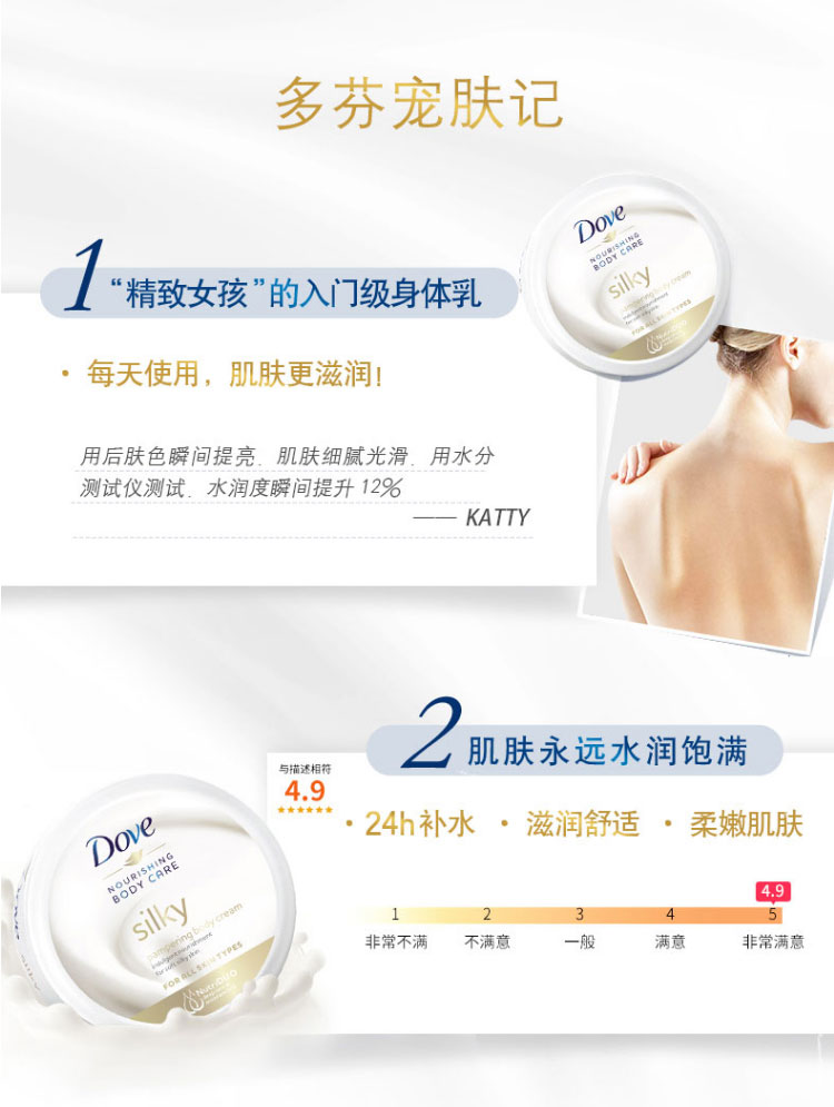 波兰产 Dove 多芬 滋润保湿身体乳 300ml*4大碗 图8