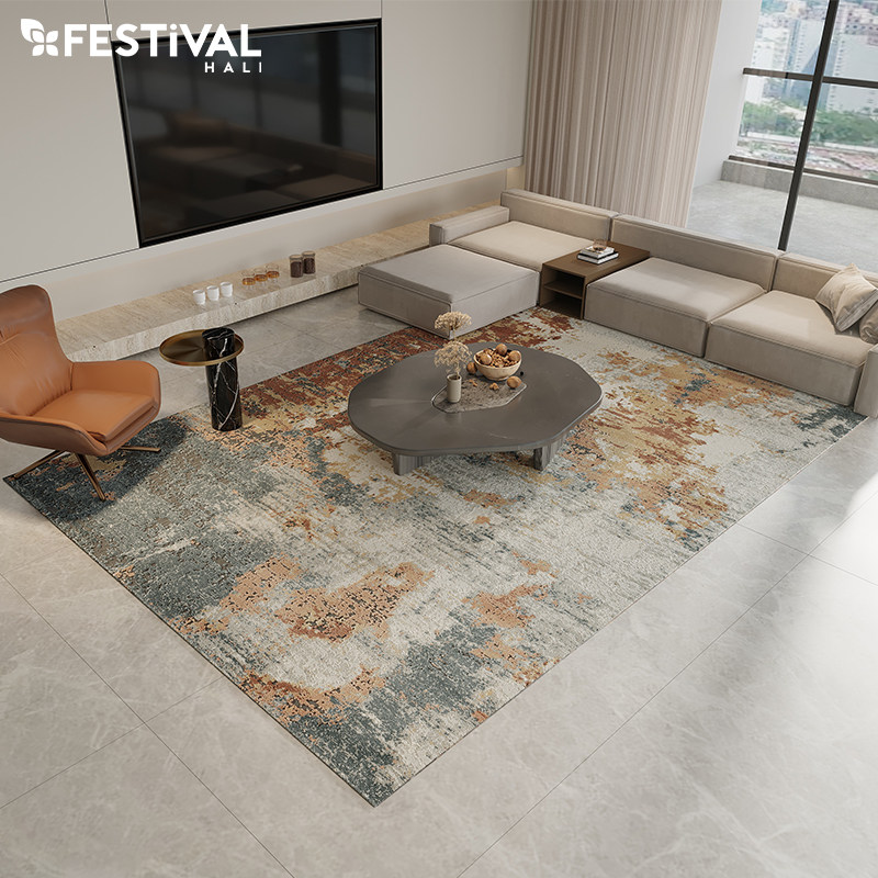 Turkey Import Carpet Living Room Sofa Tea Table Blanket Mat US-EU Brief Light Luxurious Bedroom Rug Full Bunk Bed Side Blanket