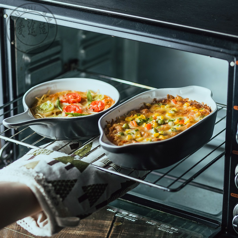 Cheese baked jobs microwave baking pan ceramic bowl of creative web celebrity home baking plate oven special dishes