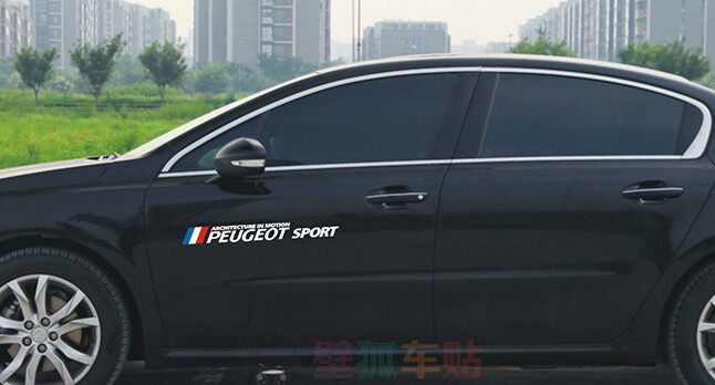 Наклейки на кузов Peugeot Sport для моделей 206, 207, 307, 308, 405, 508