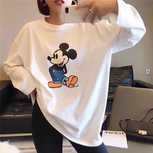 2020新款长袖t恤女宽松打底衫外穿上衣