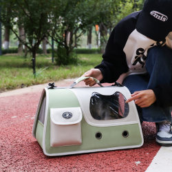 Cat Bag Portable Outgoing Pet Backpack Dog Portable Crossbody Cat Bag Bag Cat Breathable All Year Round Neutral