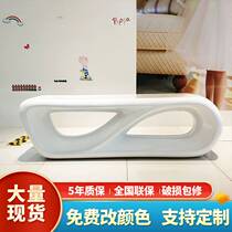 GRP Casual Seat Mall Creative Day Character Styling Chair Outdoor Park Public Rest Area Strip Bench