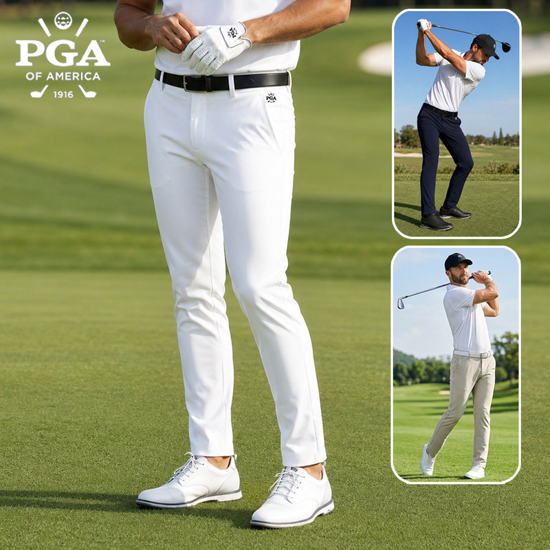 American Pga 2026 Spring/Summer Men's Golf Pants Slim Fit Stretch Golf Trousers American Pga 2026 Spring/Summer Men's Golf Pants Slim Fit Stretch Golf Trousers