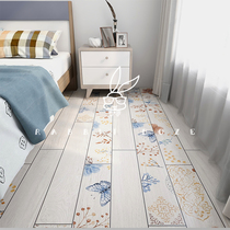 Modern minimalist all-porcelain anti-slip wood grain tiles Nordic Wind printed Living room Bedroom Balcony Imitation Solid Wood Flooring Brick