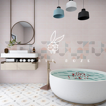 Nordic Wind Minimis Modern Pure Colour Macaron Nets Red Ins Toilet Bathroom Kitchen Balcony Background Wall Bright Light