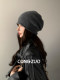 High-definition 100% wool pile hat for women winter new warm wool knitted cold hat with face-shaped small Baotou hat